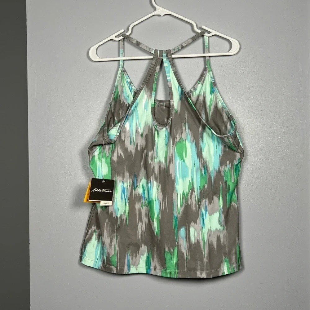 Eddie Bauer Tank Top Travex Aster Cami Sugarsnap Workout FreeDry UPF - Picture 2 of 4